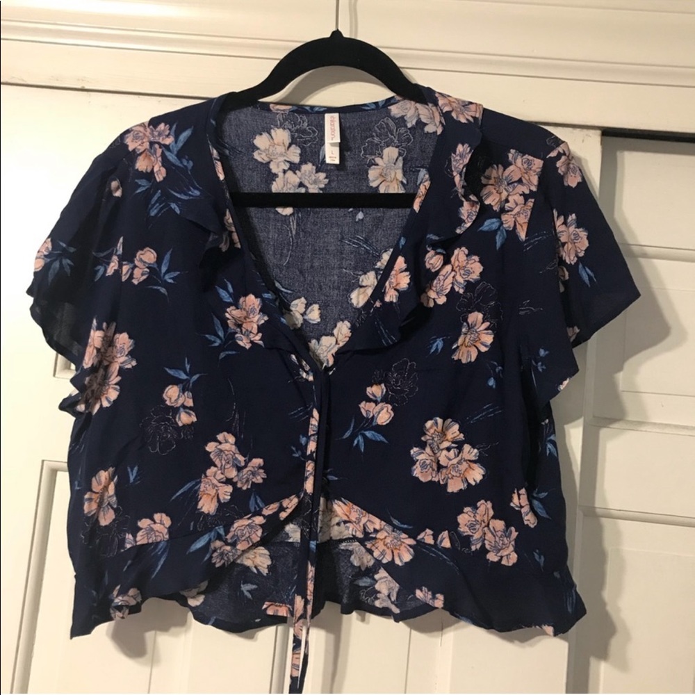 Floral crop top